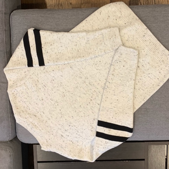 NWOT Boohooman ARM STRIPE NEP YARN KNITTED JUMPER - Picture 5 of 8